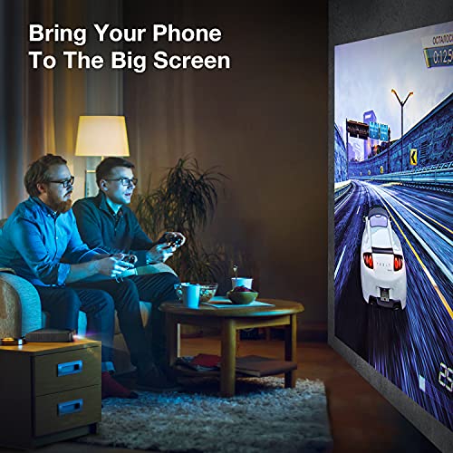 REXING PRD615 Smart Home Projector 750 ANSI Lumens HD, Autofocus,3D Video,HDMI,Duo USB 2.0,WiFi, 40-150 inch” DLP Projector, Miracast,App Store,Google Play,Chrome,Youtube, Netflix, Home Entertainment