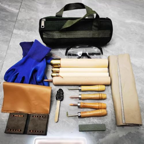 YZHYY Obsidian Crafting Set, Flint Knapping Tool Kit