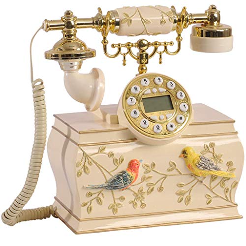 Antique Phone, European Pastoral Fixed Number, Old-Fashioned Phone Classic Retro Landline
