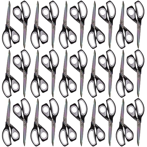 JubileeYarn Forged Titanium Fabric Shears - 8.5" Black w/Grey - 30 Unit Bulk Pack