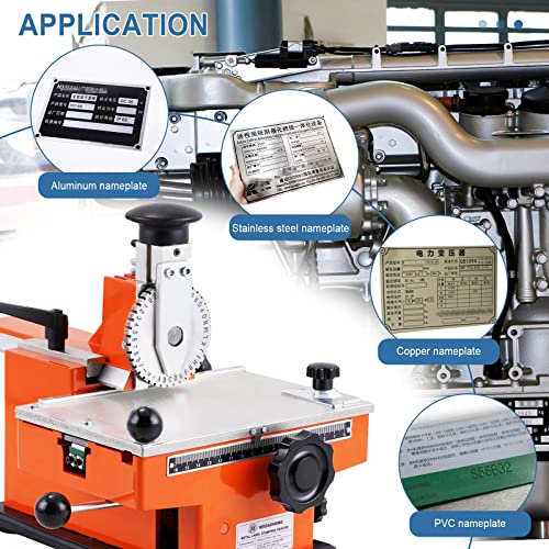 Manual Nameplate Metal Label Stamping Printer Machine Marking Machine for Metal (No.2 Codeword Plate)