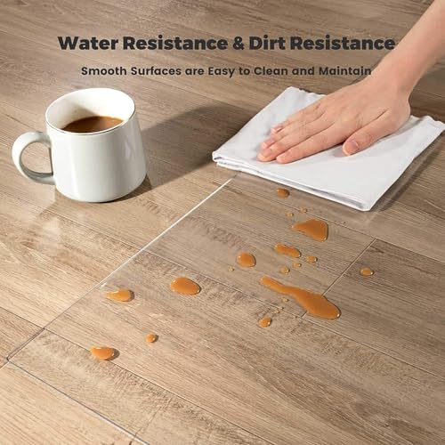 Glass Floor Mat for Office Chair on Carpet, 24" 28" 32" 36" 40" 48" 60" 72" 80" 96" 120" 144" Extra Large Clear Hardwood Floor Protector Transparent Pvc Mat for Kitchen, Non Slip(36"x144"/0.9mx3.7m/3f