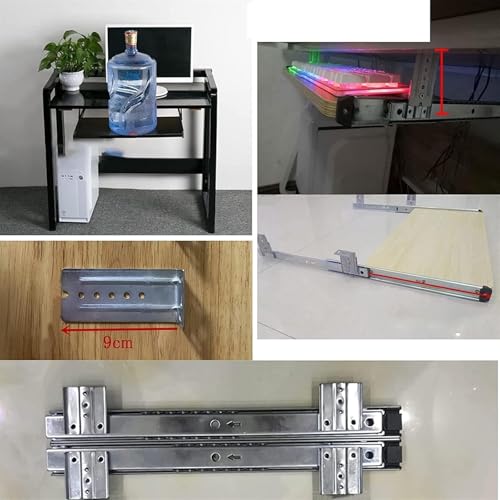 Fenge Keyboard Tray Under Desk,Ergonomic Slide-Out Drawer,Large Slide-Out Platform Computer Drawer for Typing,Computer Keyboard Stand(White,54x27cm)