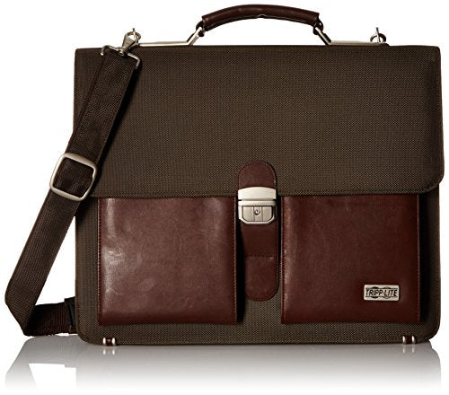 Tripp Lite NB1002OL Notebook/Laptop Brief Professional Olive Nylon/Koskin Slim-Line
