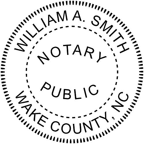 North Carolina Notary Stamp – Official Round Self-Inking Notary Seal, State-Approved Notary Public Stamp, Meets State Requirements, Custom Notary Embosser Alternative for Documents & Legal Use