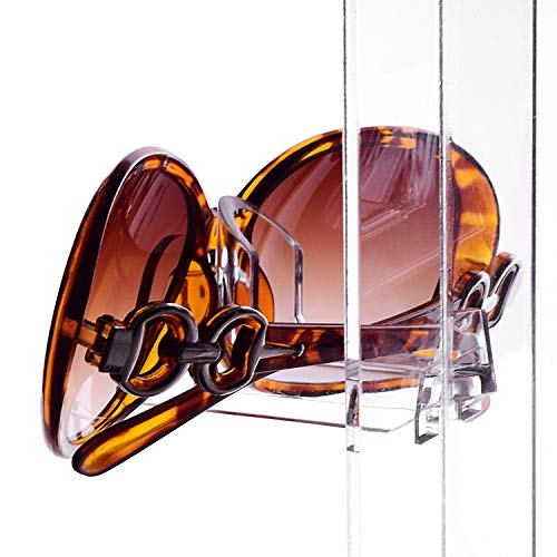 MOOCA Acrylic Rotating Eyewear Display Stand, Holds 20 Frames