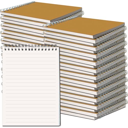 OSIMIG 48 Pack A5 Spiral Notebooks Bulk, 8x5.5 Lined Journaling Notebooks