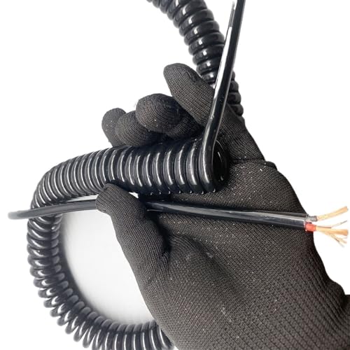 2 Core Coiled Power Cord, Spiral Extension Cable 1.5mm Square, Stretch