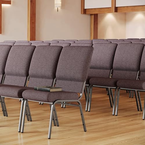 EMMA + OLIVER Java 18.5" Stacking Church Chair