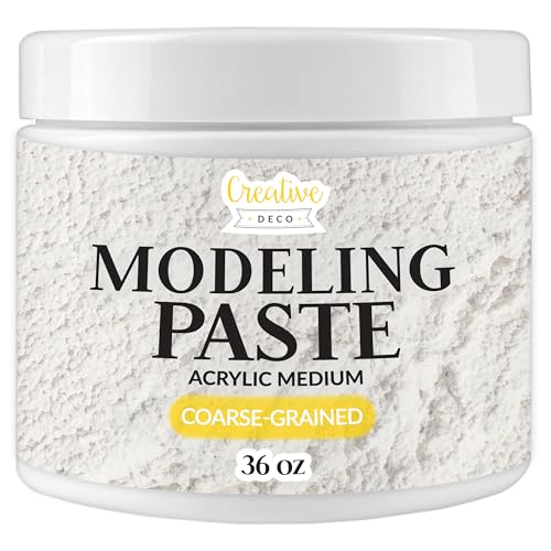 Creative Deco Thick Coarse Grained Modeling Paste | 36 oz | 1kg | 730ml