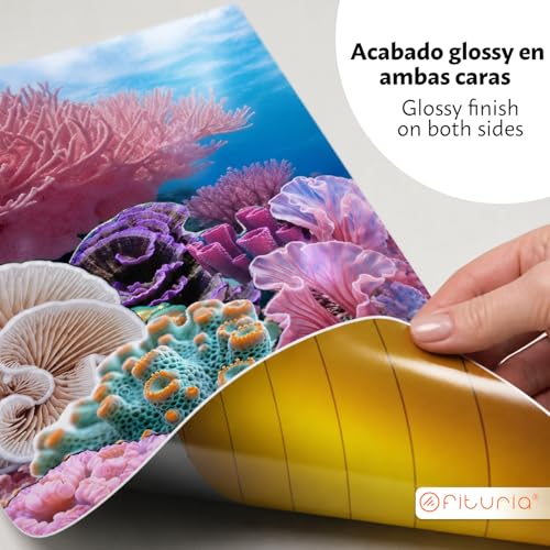 OFITURIA Glossy Photo Paper 170 g Double-Sided A4 - Gloss Paper for Colour Laser Printing, Ideal for Flyers, Photos, Catalogues and Promotional Materials (250 Sheets)