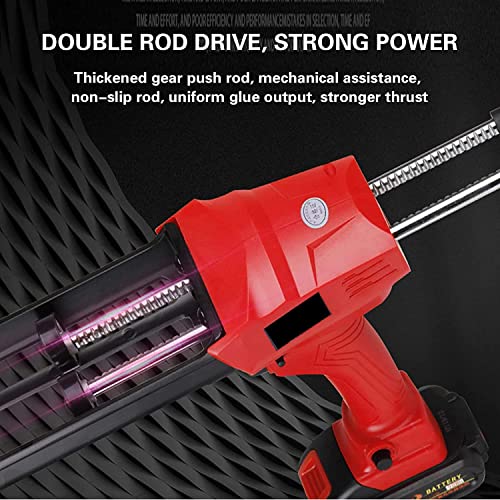 Cordless Double Cartridge Adhesive Gun, Automatic Epoxy Applicator for Professional Construction and DIY Projects