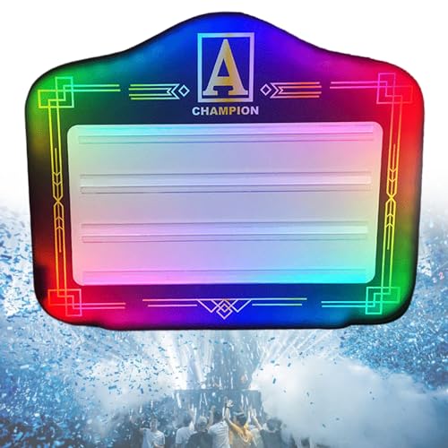 LED bottle presenter letter board,Light Box Sign With Letters Numbers,Acrylic Spellable Letter Plaque,Multiple Color Change,Handheld LED Alphabet Bottle Presenter for Upscale Venues,B