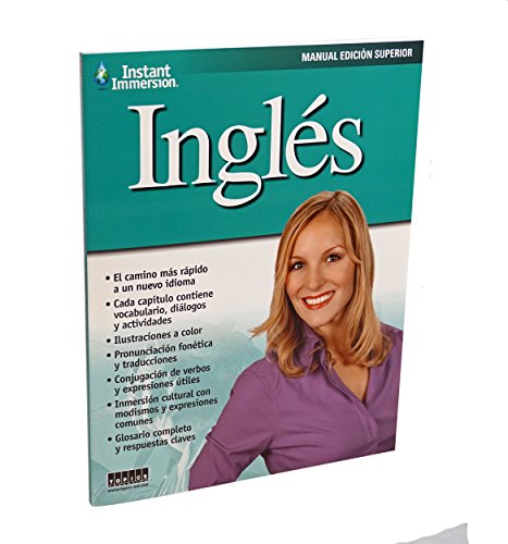 Instant Immersion Learn to Speak INGLES Language (Spanish to English) 8 Audio CD Set PLUS Workbook and Phrasebook