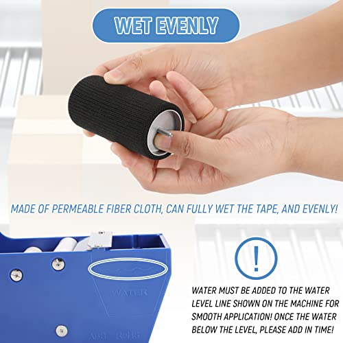 Water-Activated Tape Dispenser, Manual Kraft Gum Tape Dispenser, Blue