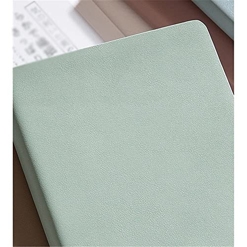 ASWRTYJO 80 Sheets Color A6 Pocket Pu Notebook Agenda Journals Diary Notepad Planner School Meeting Stationery Learn(Style G)