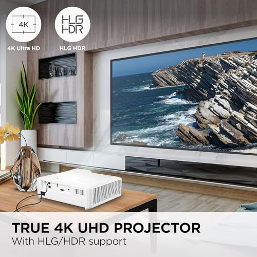 ViewSonic LS901-4K 4K UHD Laser Projector 5500 Lumens, HDR Home Theater