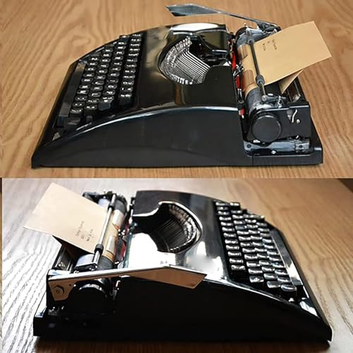 HRGDFBP Manual Typewriter Traditional Retro Style for Writers Old Fashioned Mechanical English Typewriter for Notes Letters or Creative Writing Portable and Easy to Use (C)