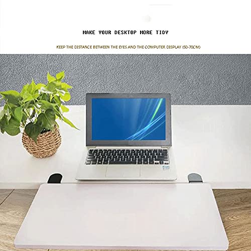 BWPURWDFH Desk Extender Ergonomic Desk Keyboard Extender Tray Folding Clamp-On Keyboard Tray Expansion Keyboard Drawers Platforms Elbow Arm Support (White 65X25CM)