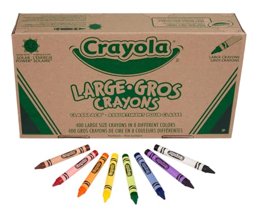 Crayola Crayon Classpack 400ct (8 Colors), Bulk School Supplies