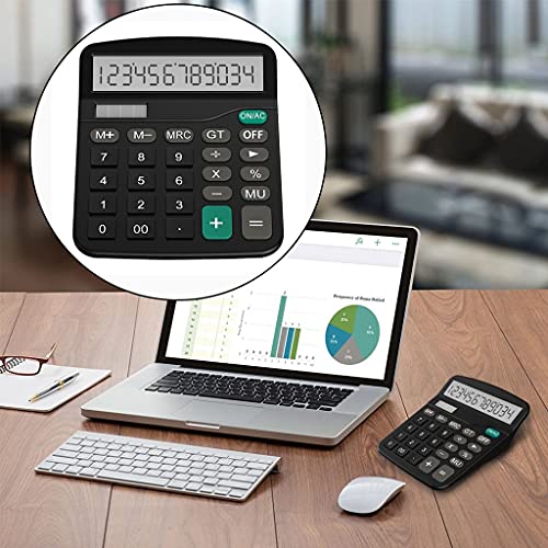 DUYHBAWRS Calculator 12 Digits Electronic Large Screen Desktop Calculators Home Office School Calculators Financial Accounting Tools