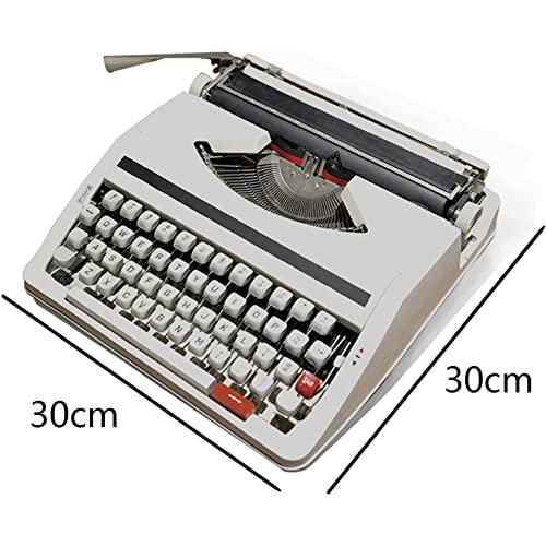 Wireless Typewriter Keyboard,Mechanical English Typewriter,Old Fashioned Typewriter,1980 Classic Nostalgia Portable Retro Manual Typewriter, Normal Use Vintage Typewriter,Black