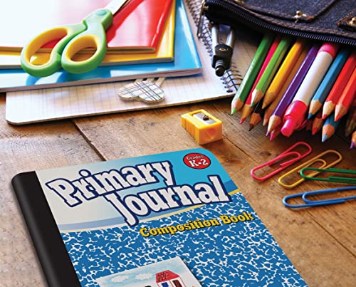 Better Office Products Primary Journals, Hardcover Kindergarten Journal & Kindergarten Composition Notebook, Grades K-2 Primary Composition Book with Picture Space, 100 Sheets (12 pack)