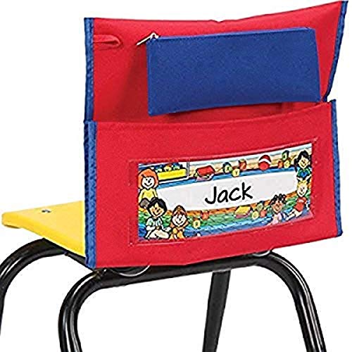 Really Good Stuff Early Childhood Deluxe Chair Pockets with Pencil Case