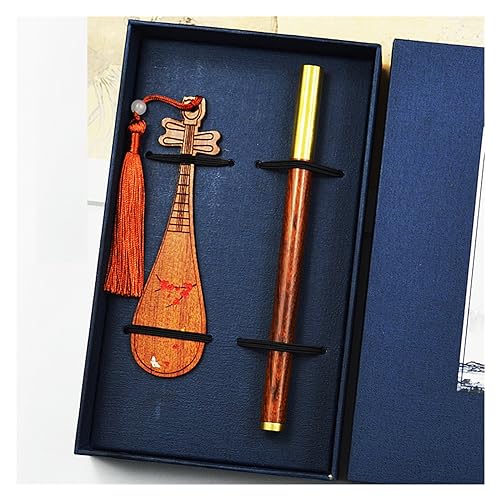 NSUQOA Bookmark Pen Set Chinese Musical Instrument Beautiful and Easy to Use Literature