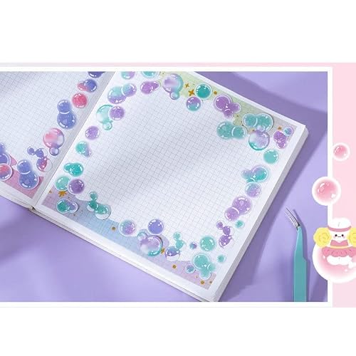 UOHLCX Dream Bubble Decorative Adhesive Tape Washi DIY Scrapbooking Sticker Label