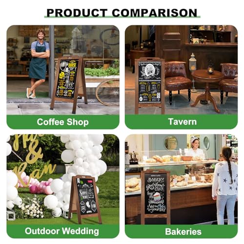 Pubell Magnetic Sandwich Chalkboard Board Signs