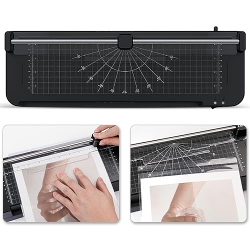 A3 Thermal Laminator Machine with Built-in Paper Trimmer Punch and Corner Rounder - Ideal for Home, Office, School - A3 Laminator Machine