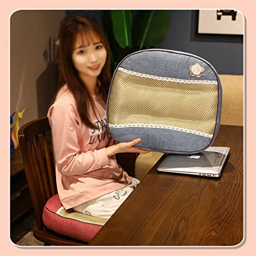 UOHLCX Mat Seat Cushion Waist Back Office Chair Learning Car Increase Thickening Pad High Female(E)