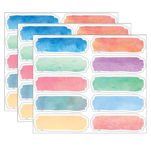 Teacher Created Resources Watercolor Labels Magnetic Accents, 20 Per Pack, 3 Packs