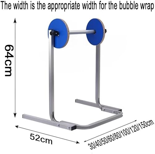 Bubble Wrap Roll Dispenser, Floorstanding Wrapping Roll Stand with Multi Size Optional, Vertical Manual Wrapping Rolls Stand, Film Packing Station for Packing Moving Shipping (80cm/31.5in)