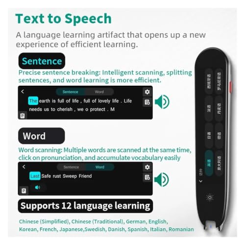 Scan Translator Pen 134 Languages Voice