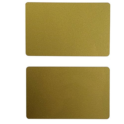 Pack of 500 Premium Graphic Quality Gold PVC Cards CR80 30 Mil Standard Credit Card Size by My ID City