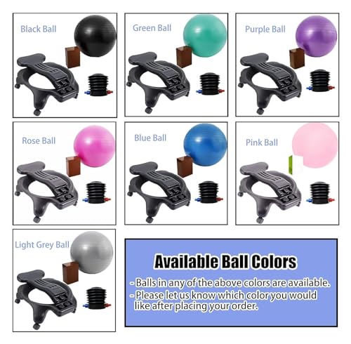 OneGrifN Yoga Ball Chair,Yoga Ball，Exercise Ball, Yoga Ball Chair Exercise Ball Chair for Office Classroom Home Yoga Ball Chair for Adults Pregnancy Ergonomic Balance Seat with Back