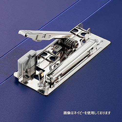 Lihit Lab F7032-10 Binder, Punchless File, One-Touch Open/Close, A4, S Type, Purple