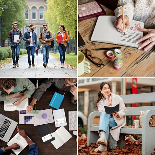 ViVin 8 Pack A5 Hardcover Lined Notebook,192 pg College Ruled 5.5x8.3