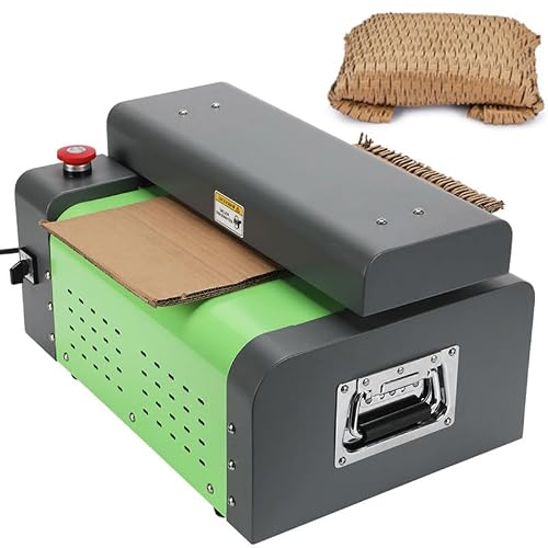 JTYZWLRBY Paper-Honeycomb-Packaging-Padding-Machine,-Waste-Box-Paperboard-Kraft-Expanding-Pad-Shredder-Cutter,-Transforms-Cardboard-Into-Packing-Material,-Cutting-Width-325Mm