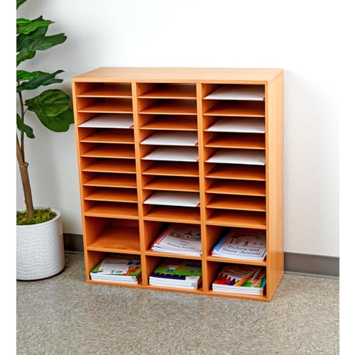 Really Good Stuff 27-Slot Mail Center with 6 Built-in Cubbies