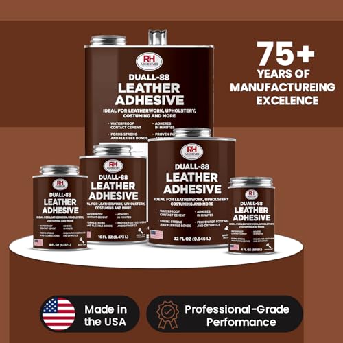 Duall-88 Leather Glue 32 oz - Leather Cement for Upholstery & Repair