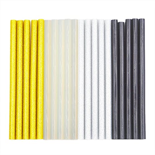 ZTBH Hot Melt Glue Sticks 50 Pcs 11mm*200/3000mm Hot Melt Glue Sticks, for Glue Gun Craft Phone Case Repair Accessories, Adhesive Stick Clear Black Melt Glue Stick (Diameter : Silve, Length : 300mm)