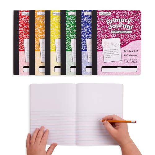 Blue Summit Supplies 24 Primary Journal Composition Notebook K-2, Half Page