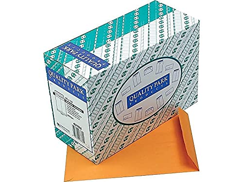 Quality Park 43762 Redi-Seal Envelope, Plain, 28Lb, 10-Inch x13-Inch, 250/BX, Kraft