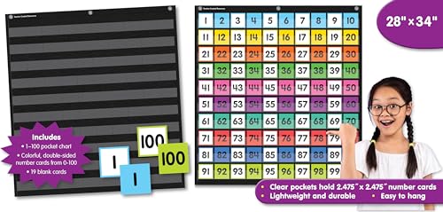 Teacher Created Resources Colorful Hundreds Pocket Chart (TCR20109)