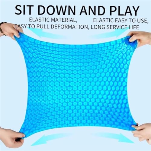 SamLng Breathable Gel Seat Cushion - Honeycomb for Back and Tailbone Relief - Ideal for Home, Office, Wheelchair, and Car Use(Purple,E)