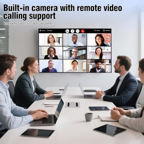75" 4K Interactive Smart Whiteboard, Touchscreen TV, Digital Whiteboard for Office & Classroom - Android & Windows Dual System, Wireless Screen Sharing for Meetings & Teaching - Wall Bracket Included