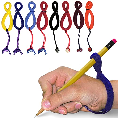 The Original OT Invented/Patented HandiWriter Pencil Grips for Handwriting|Hand Made in USA Tripod Grip Aid for All Children Kindergarten Age & Up|Hand Writing Helper & School Fine Motor Tool (8 pack)